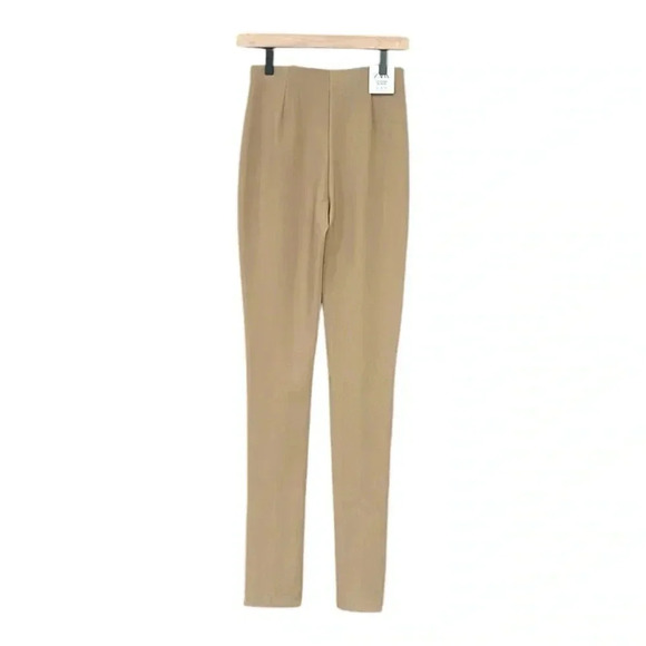 Zara Split Leg Hi-Rise Pull-On Legging Tan Size Small - Picture 8 of 14